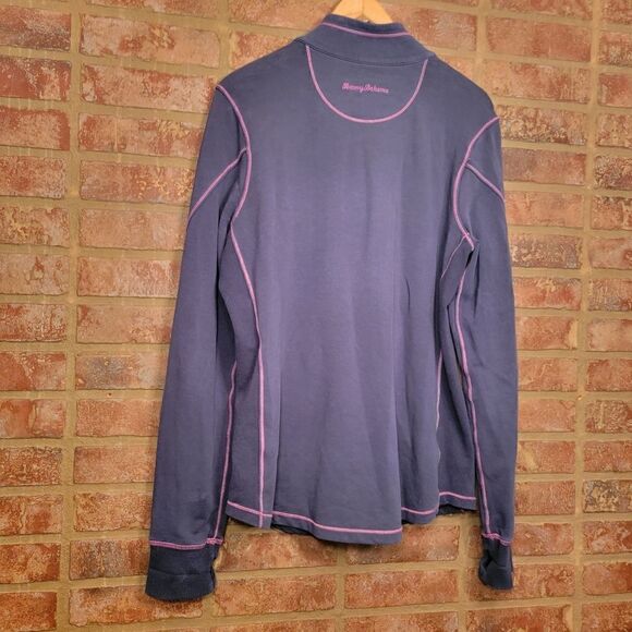 Tommy Bahama Jen & Terry Full Zip size large - Picture 2 of 6